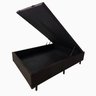 Base Cama Box com Baú Solteiro, Queen, Casal, King Corino Marrom - Marrom - Casal - 9