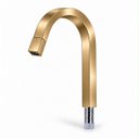 Ver imagem 3 de Torneira Laguna Dourado Escovado Baixa Aço Inox 304 Goldenx