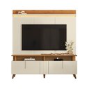 Ver imagem 2 de Estante Home para TV 70 Polegadas 191,2x180cm Petropolis 1.8 Off White Canela