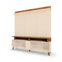 Ver imagem 4 de Estante Home para TV 70 Polegadas 191,2x180cm Petropolis 1.8 Off White Canela