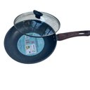 Ver imagem 1 de Frigideira 24 Cm Nanoceromico com Tampa Cor Granito Utensilios do Chef