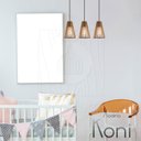 Ver imagem 3 de Pendente Luminária Koni Madeira Mdf Desmontada 3 Unidades:rústico
