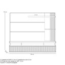 Ver imagem 4 de Painel para Tv 60 Pol com Bancada Suspensa 182cm Mogi L05 Nature Off White