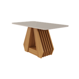 Conjunto Sala de Jantar Mesa Ágata 130x80cm Tampo Vidro/MDF com 4 Cadeiras Clarice - 2 Conjunto Sala de Jantar Mesa Ágata 130x80cm Tampo Vidro/MDF com 4 Cadeiras Clarice - 2