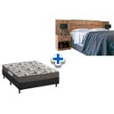 Ver imagem 1 de Cama Box Casal CRC + Colchão ISO 100 Ortobom + Cabeceira Plus Atacama