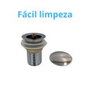 Ver imagem 6 de Válvula Click 1 1/4 Inox Tampa Grande Pia Banheiro Lavatório