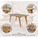 Ver imagem 5 de Conjunto Sala de Jantar Mesa Selena 180x90cm Tampo Vidro/MDF com 6 Cadeiras Paola Cimol