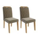 Ver imagem 6 de Conjunto Sala de Jantar Mesa Selena 180x90cm Tampo Vidro/MDF com 6 Cadeiras Paola Cimol