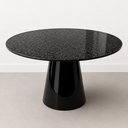 Ver imagem 2 de Mesa de Jantar Cone Preto - Redonda 110cm - Mármore São Gabriel