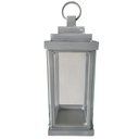 Ver imagem 1 de Luminária de Vela Rustica Design em Luxo Dourada em Ferro Libertas Rosas Lanterna Rustica Branco