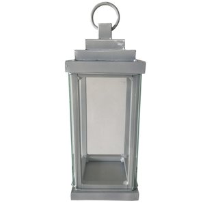 Luminária de Vela Rustica Design em Luxo Dourada em Ferro Libertas Rosas Lanterna Rustica Branco