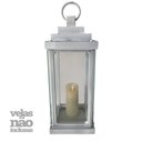 Ver imagem 3 de Luminária de Vela Rustica Design em Luxo Dourada em Ferro Libertas Rosas Lanterna Rustica Branco