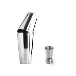 Coqueteleira Boston e Copo Dosador Duplo Inox Drinks - 1