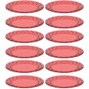 Ver imagem 1 de Kit 12 Pratos 19cm Vermelho Bandeja para Servir Mesa Posta Porções Aperitivos Crippa