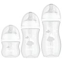 Ver imagem 1 de Kit 3 Mamadeira Easy Flow Nuvem Branca 120ml/270ml/330ml Anticolica Buba