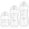 Kit 3 Mamadeira Easy Flow Nuvem Branca 120ml/270ml/330ml Anticolica Buba - 1