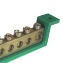 Ver imagem 3 de Barramento Terra 8 Terminais Verde Fixo 89mm - SBT8 - STECK