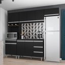 Ver imagem 6 de Cozinha Modulada 5 Peças 241 Cm Andreia Preto Reajl Preto