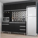 Ver imagem 5 de Cozinha Modulada 5 Peças 241 Cm Andreia Preto Reajl Preto