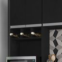 Ver imagem 4 de Cozinha Modulada 5 Peças 241 Cm Andreia Preto Reajl Preto