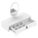 Ver imagem 2 de Penteadeira Suspensa com Espelho Paola Branco - Móveis Arapongas Branco