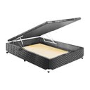 Ver imagem 5 de Cama Box Baú Casal: Colchão Espuma D33 Polar Pérola Premium + Base CRC Suede Gray(138x188)