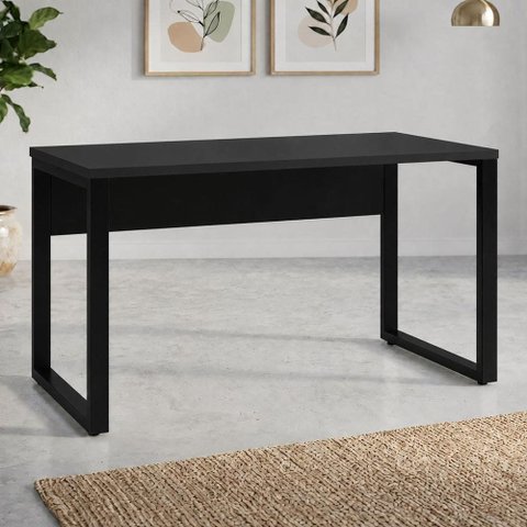 Mesa Escritório Escrivaninha Industrial 120cm x 60cm Pés Metal F5 Office