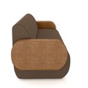 Ver imagem 5 de Sofá Decorativo Living Sala de Estar Bornéu 148cm Pés de Madeira Pu/veludo Caramelo/marrom G33 - Gra