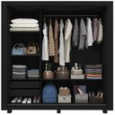 Ver imagem 4 de Guarda-Roupa Casal 3 Portas com 2 Gavetas com 1 Porta Espelho com Pés 100% MDF Roma