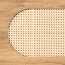 Ver imagem 2 de Mesa de Cabeceira Maya 2 Gavetas 43 cm X 40 cm Tauari/Dourado - Telinha Rattan