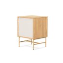 Ver imagem 5 de Mesa de Cabeceira Maya 2 Gavetas 43 Cm X 40 Cm Tauari/dourado - Telinha Rattan