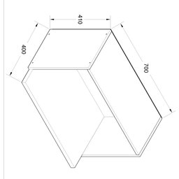 Aereo Micro Ondas 100% Mdf 1537 Linha Iluminata Genialflex - 2
