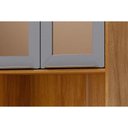 Ver imagem 5 de Cristaleira Cozinha Mgm Celeste C/ 4 Portas C/ Vidro 70cm Cinamomo/platina