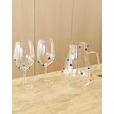 Ver imagem 2 de Jarra Àgua Suco Vidro 2 Litros Decorada Com Mini Gemas Coloridas