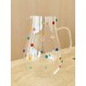 Jarra Àgua Suco Vidro  2 Litros  Decorada Com Mini Gemas Coloridas - 1