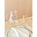 Ver imagem 4 de Jarra Àgua Suco Vidro 2 Litros Decorada Com Mini Gemas Coloridas