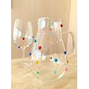 Ver imagem 3 de Jarra Àgua Suco Vidro 2 Litros Decorada Com Mini Gemas Coloridas