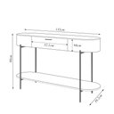 Ver imagem 4 de Aparador Amanda 1 Gaveta e 1 Prateleira Pés Metálicos Dourados G18 - Gran Belo