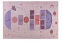 Ver imagem 2 de Tapete Quarto Infantil 1,00x1,50 Antider Domani Amarelinha