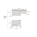 Ver imagem 3 de Cozinha Completa Modulada Aéreo 3 Portas Balcão 2 Portas 3 Gavetas com Divisor de Talheres sem Tampo