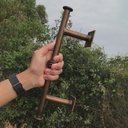 Ver imagem 3 de Puxador Rústico Pequeno Para Decoração Interna e Externa Libertas Rosas Artesanato Puxador de Porta