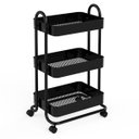 Ver imagem 1 de CARRINHO ORGANIZADOR MULTIUSO 3 PRATELEIRAS BERLIM