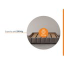 Ver imagem 3 de Cama com Cabeceira Casal Estofada Uvaia CabeCasa MadeiraOriginals