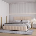 Ver imagem 1 de Cama com Cabeceira Queen Estofada Uvaia CabeCasa MadeiraOriginals