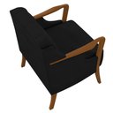 Ver imagem 6 de Kit 2 Poltronas Decorativas para Sala de Estar Capitonê Lapa M22 Veludo Preto - Mpozenato