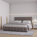 Ver imagem 1 de Cama com Cabeceira Queen Estofada Uvaia CabeCasa MadeiraOriginals