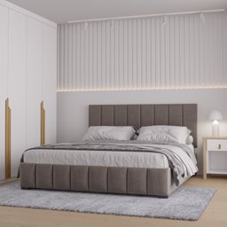 Cama com Cabeceira Queen Estofada Uvaia CabeCasa MadeiraMadeira - 1