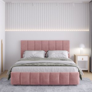 Cama com Cabeceira Casal Estofada Uvaia CabeCasa MadeiraMadeira