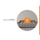 Ver imagem 4 de Cama com Cabeceira Casal Estofada Uvaia CabeCasa MadeiraOriginals