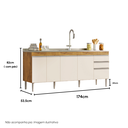 Ver imagem 4 de Gabinete de Pia Libra 174cm